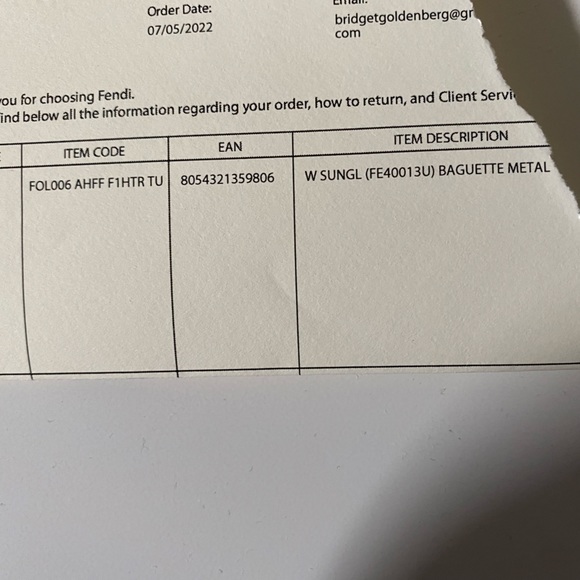 AUTHENTIC FENDI SUNGLASSES - Picture 5 of 11